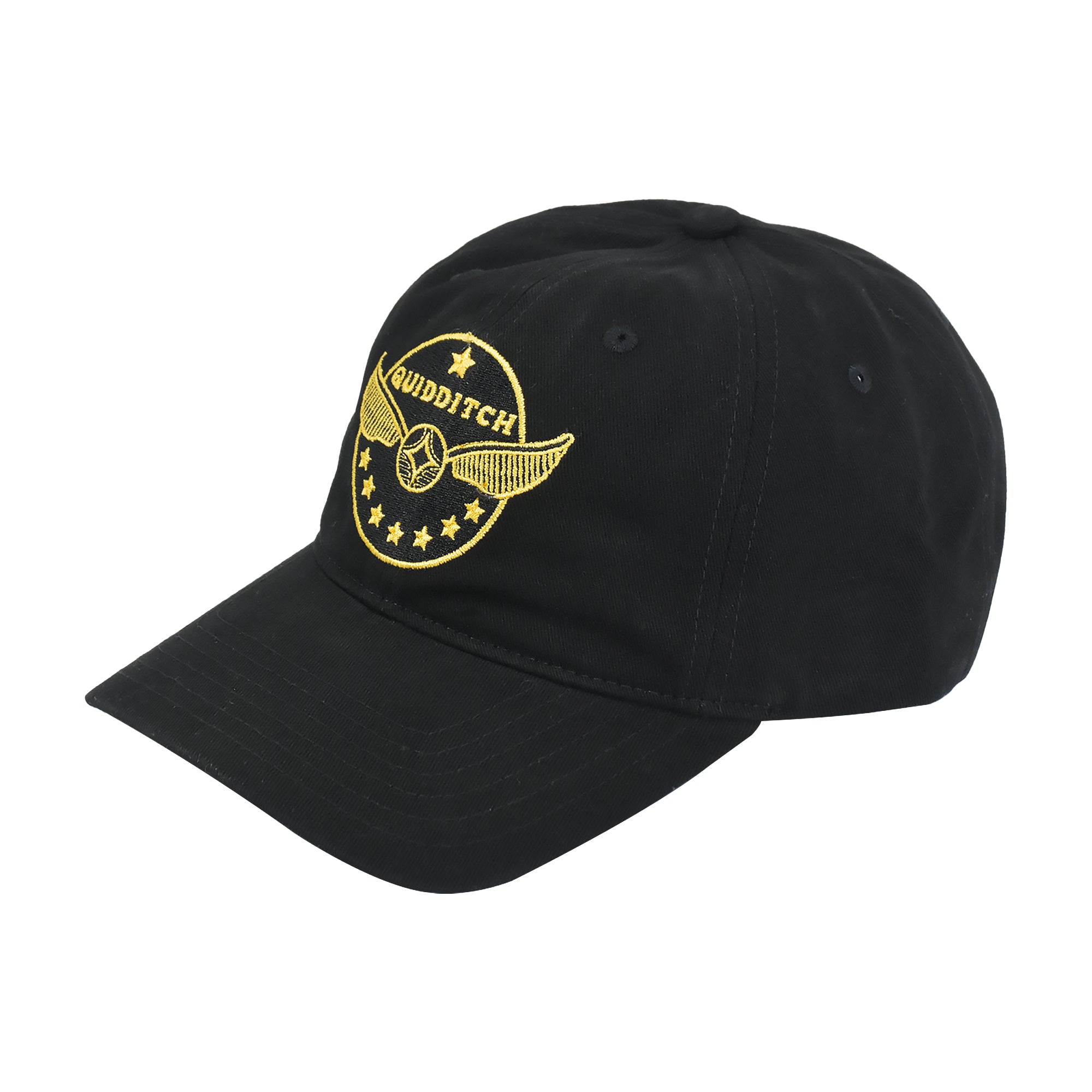 Harry Potter Quidditch Gold Embroidered Dad Cap – Adjustable Baseball Hat