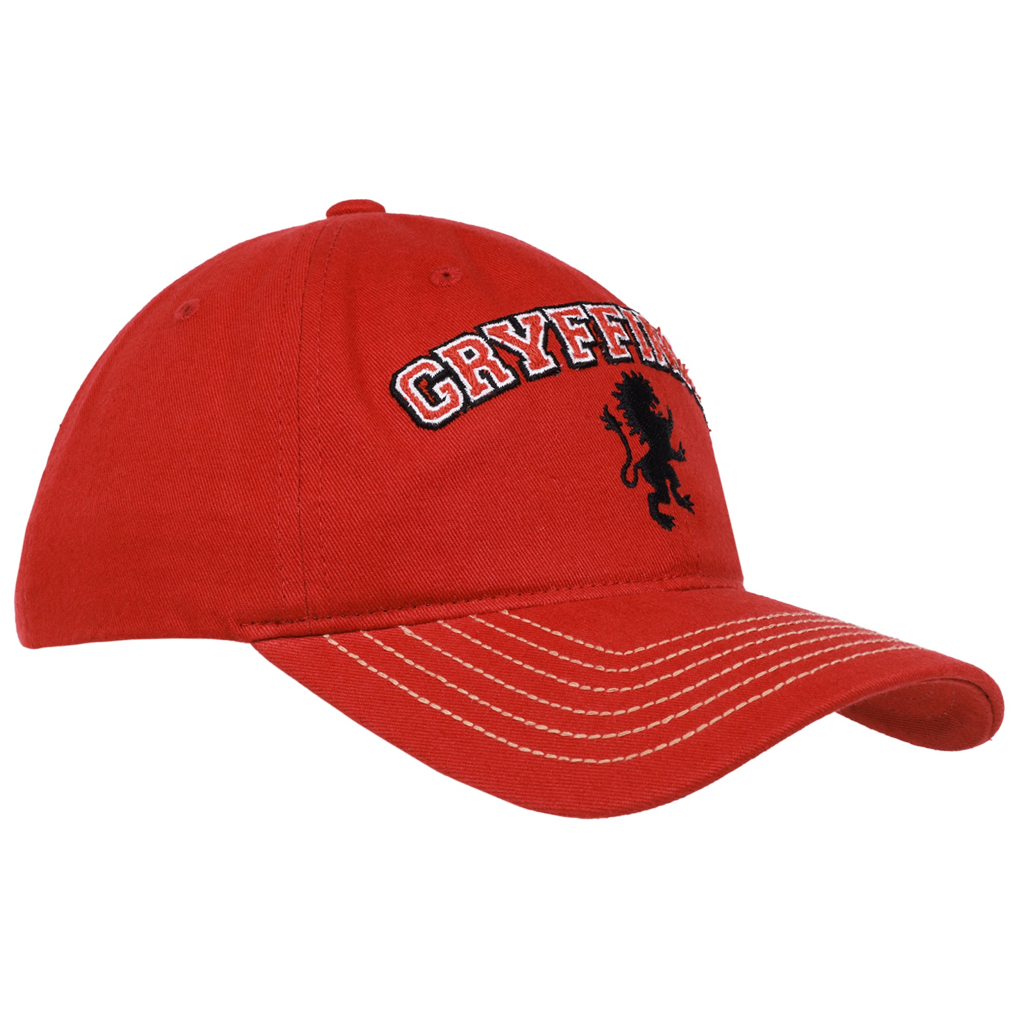 Title: Gryffindor Embroidered Dad Cap – Harry Potter Adjustable Curved Brim Hat, Officially Licensed