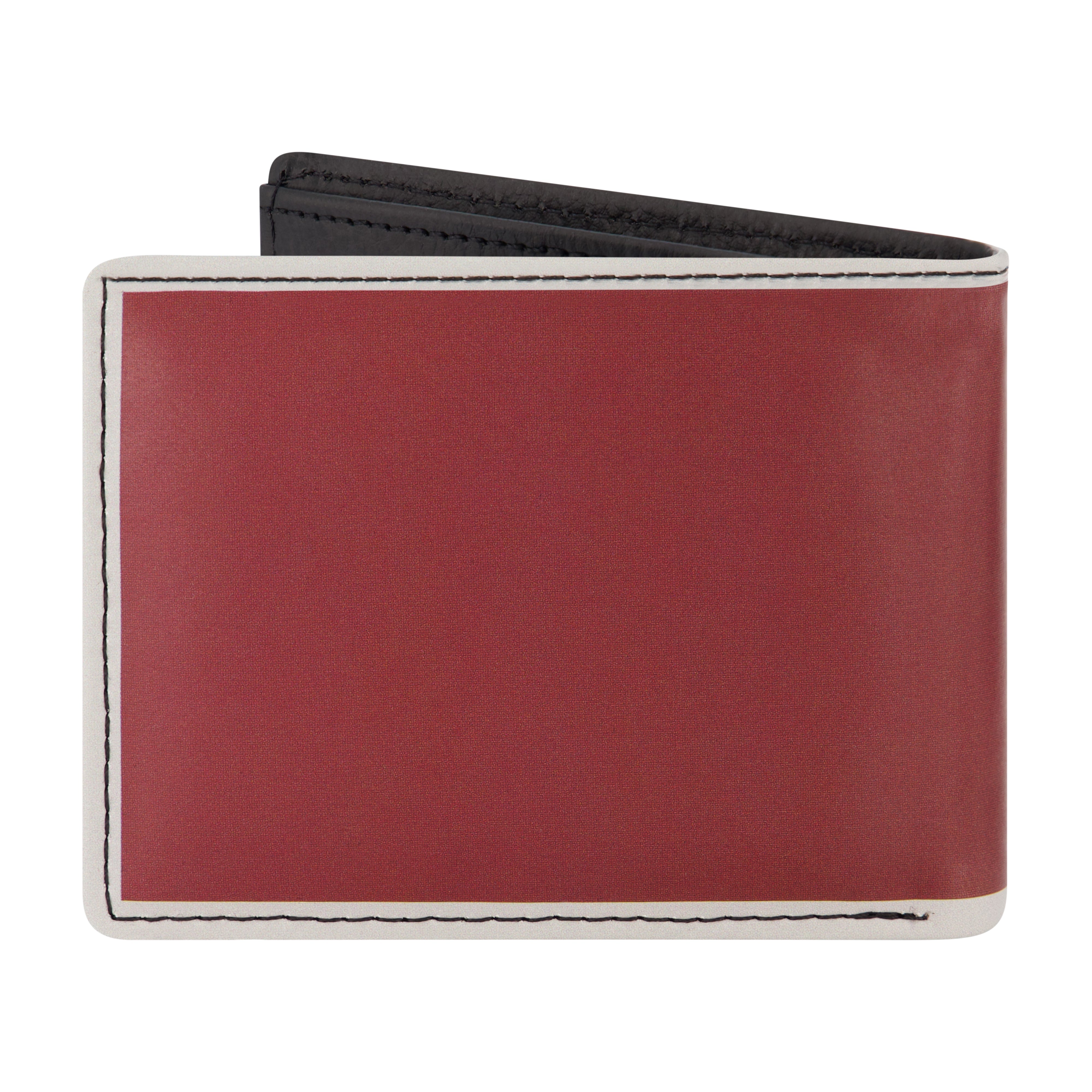 WB HARRY POTTER Lightning Bolt And Glasses in Burgundy Bifold Wallet, Slim Wallet with Decorative Tin Unisex