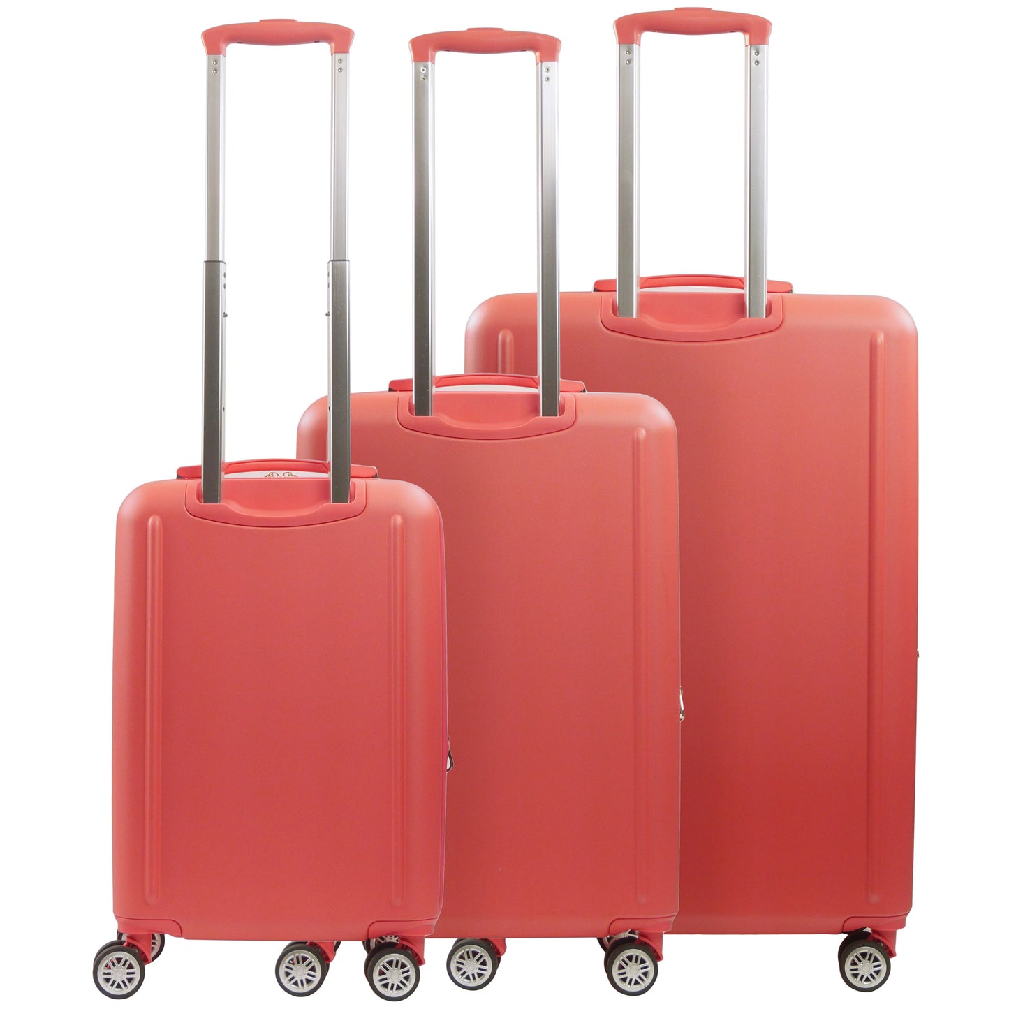 Tommy Bahama 3-Piece Hard-Sided 3D Pineapple Luggage Set with Drawstring Bag in Coral