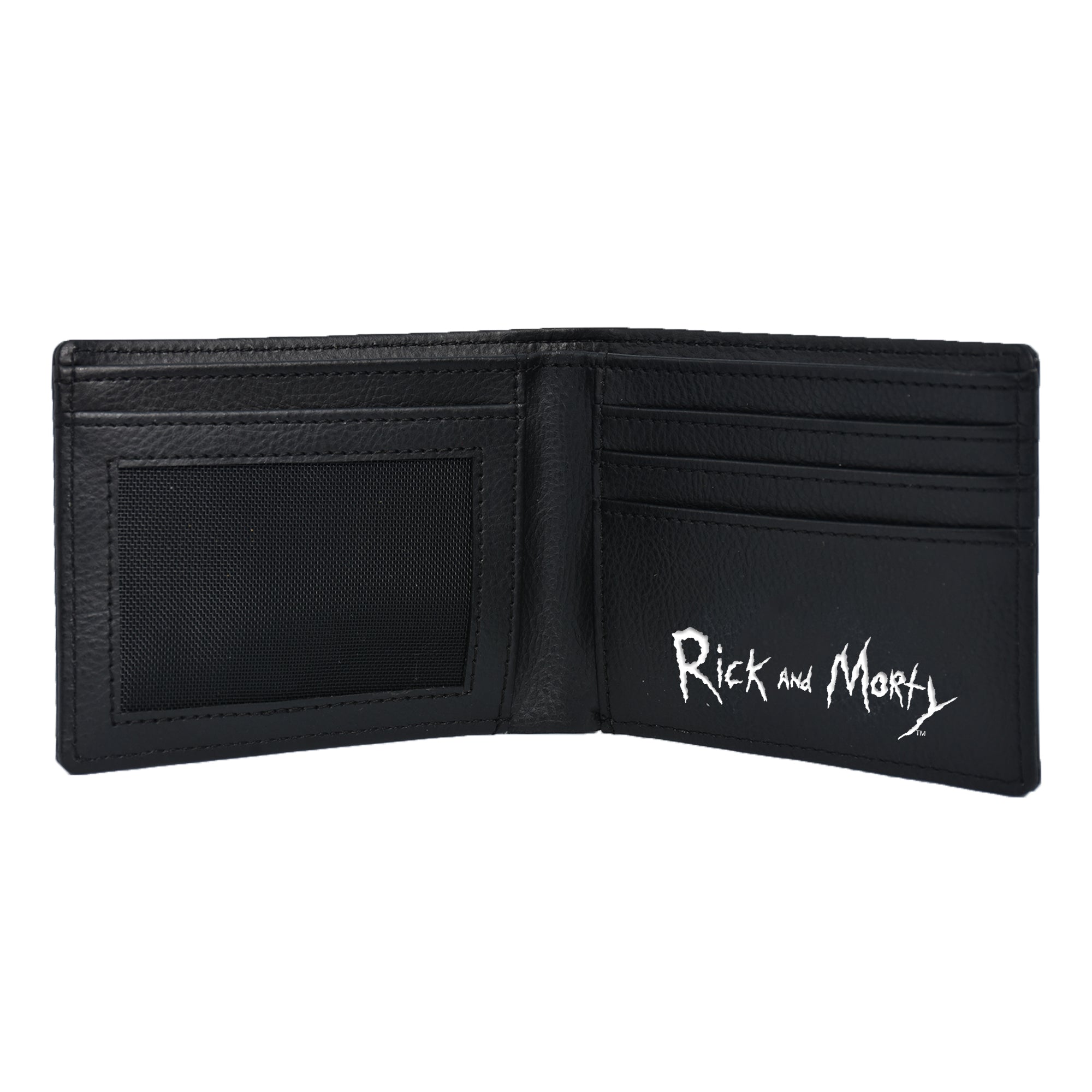 WB Adult Swim Rick And Morty AOP Bifold Wallet in a Decorative Tin Case Multi ,Unisex