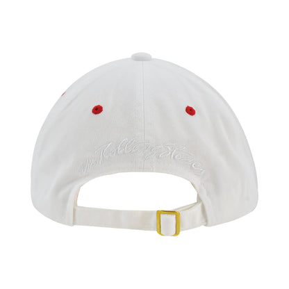 Concept One Rolling Stones Women's Dad Hat, Lips Logo Adjustable Cotton Baseball Cap with Curved Brim