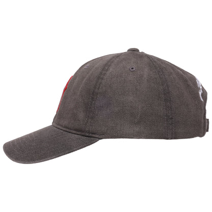 The Rolling Stones Washed Denim Dad Cap with Sequin Tongue Logo