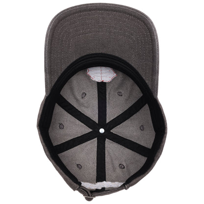 The Rolling Stones Washed Denim Dad Cap with Sequin Tongue Logo