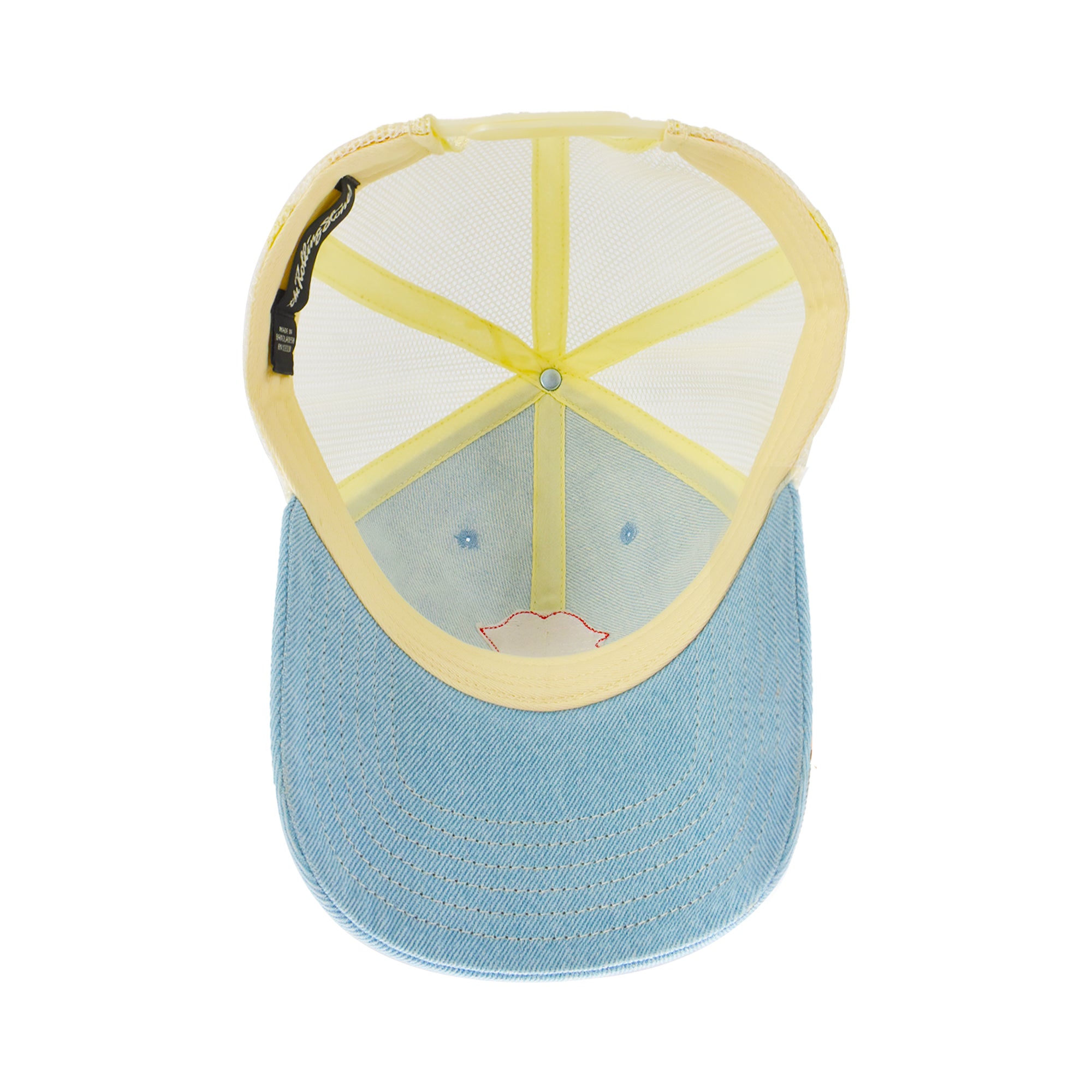 Concept One Mens The Rolling Stones Men's Trucker Hat, Lips Logo Adjustable Snapback Baseball Cap with Curved Brim