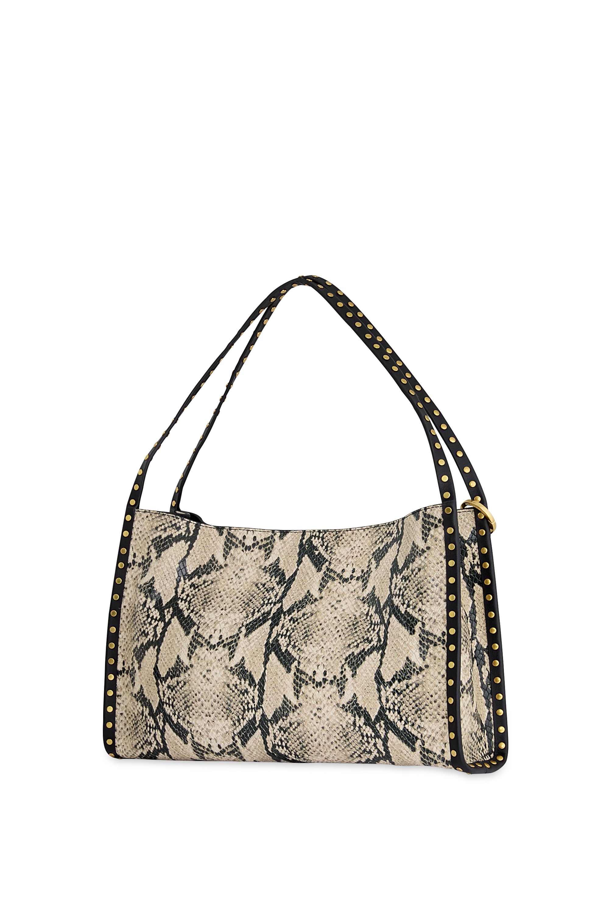 Rebecca Minkoff Dylan Snake Print Studded Shoulder Bag