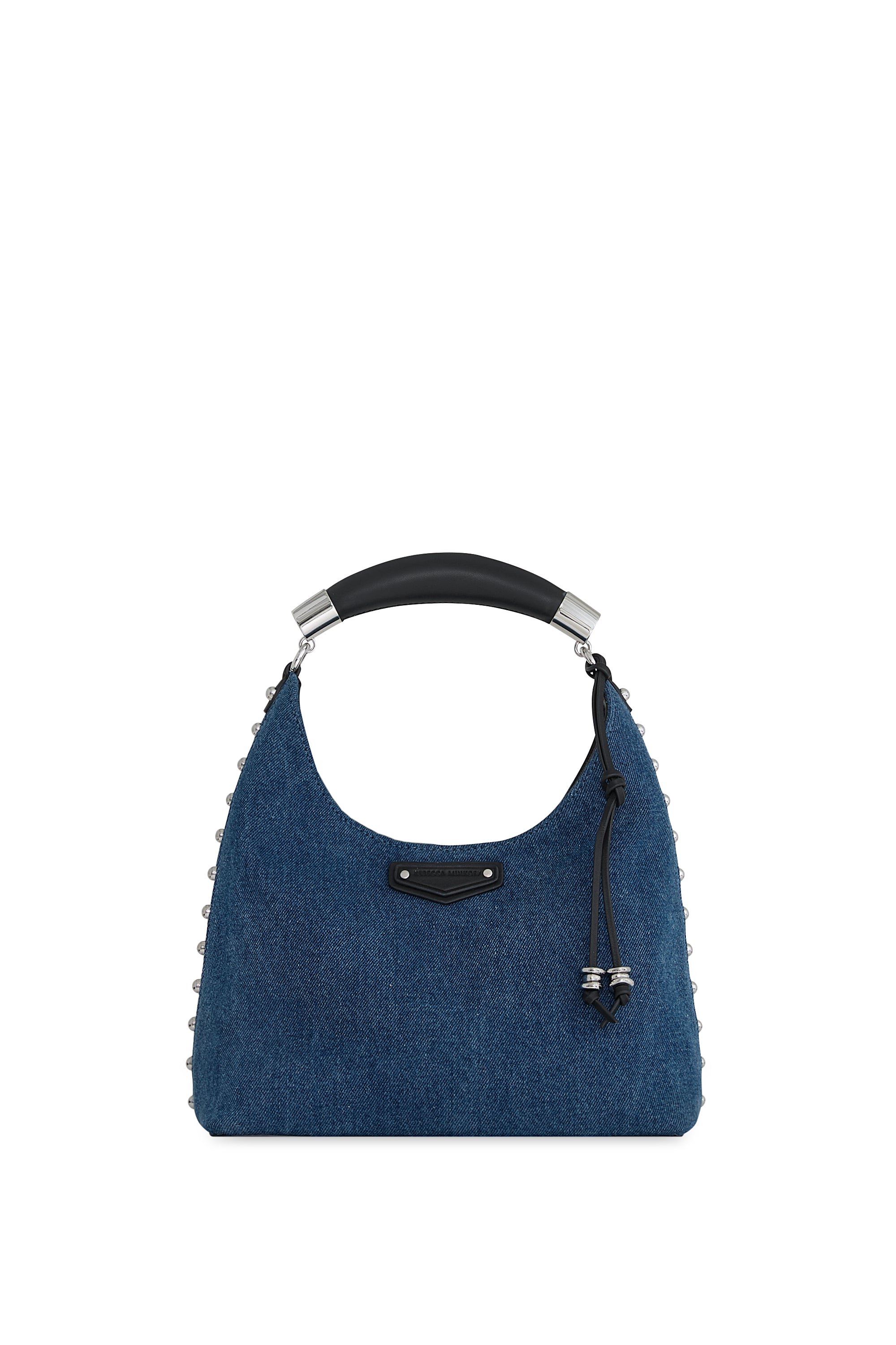 Rebecca Minkoff Nolita Top Handle Denim Bag with Studded Trim
