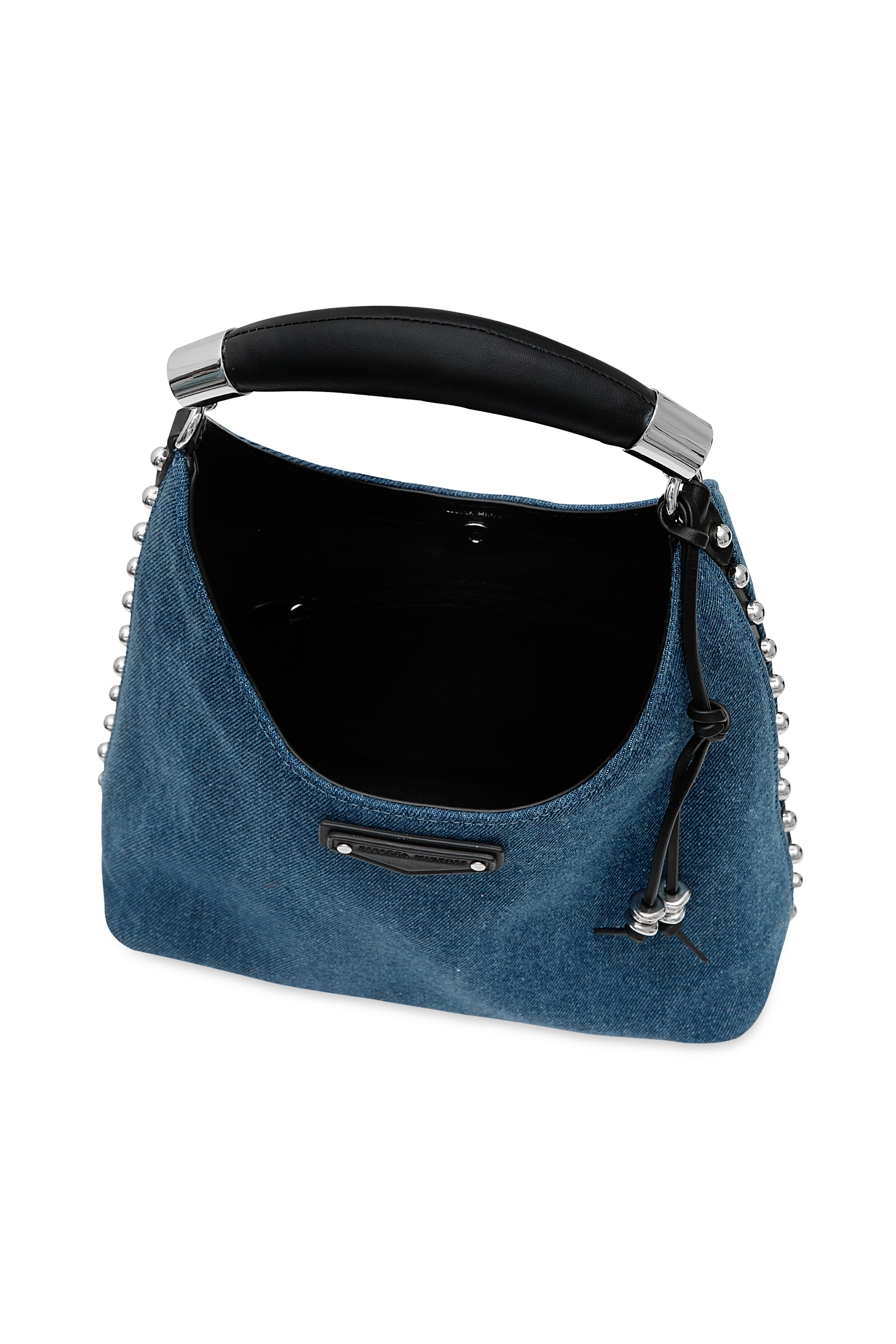 Rebecca Minkoff Nolita Top Handle Denim Bag with Studded Trim