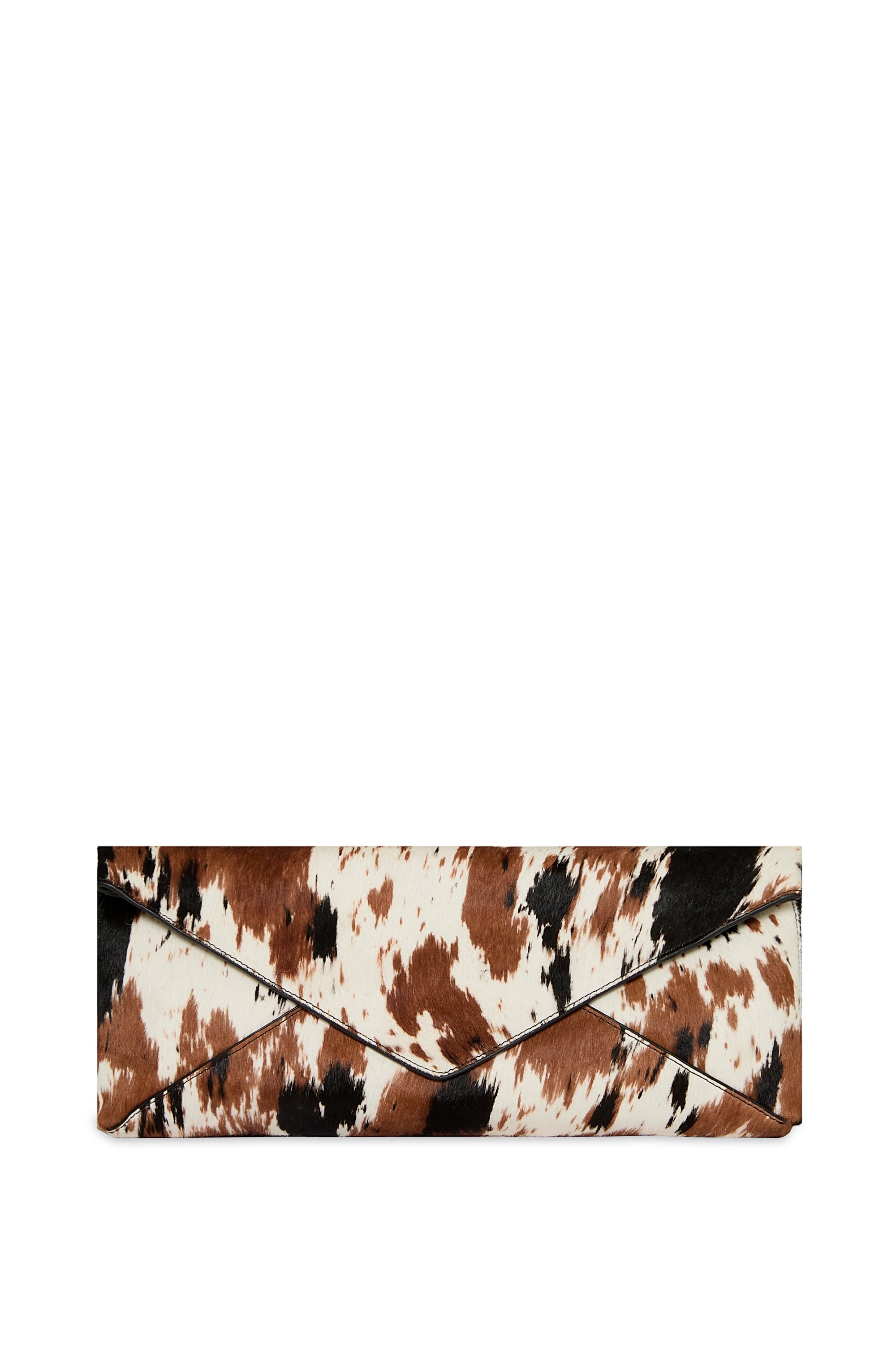 Rebecca Minkoff Envelop Clutch Leopard Haircalf Brown / White