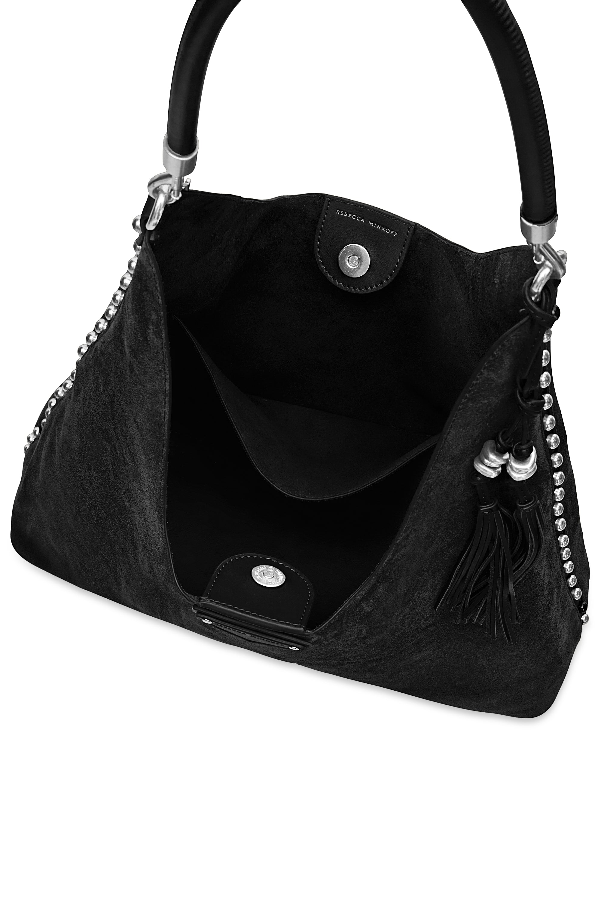 Rebecca Minkoff Nolita Small Hobo With Crossbody Strap Black