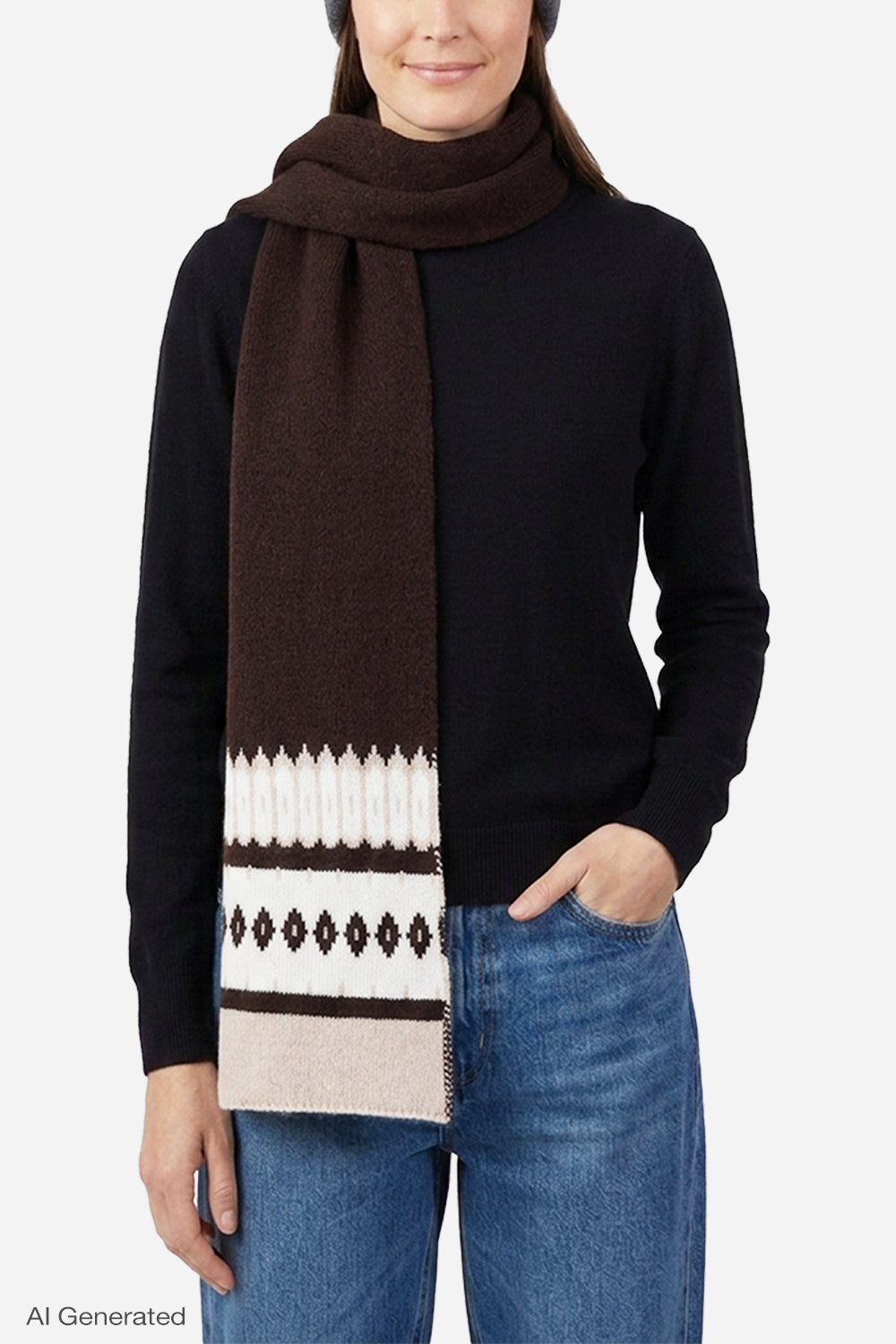 Rebecca Minkoff Heather Knit Ikat Scarf