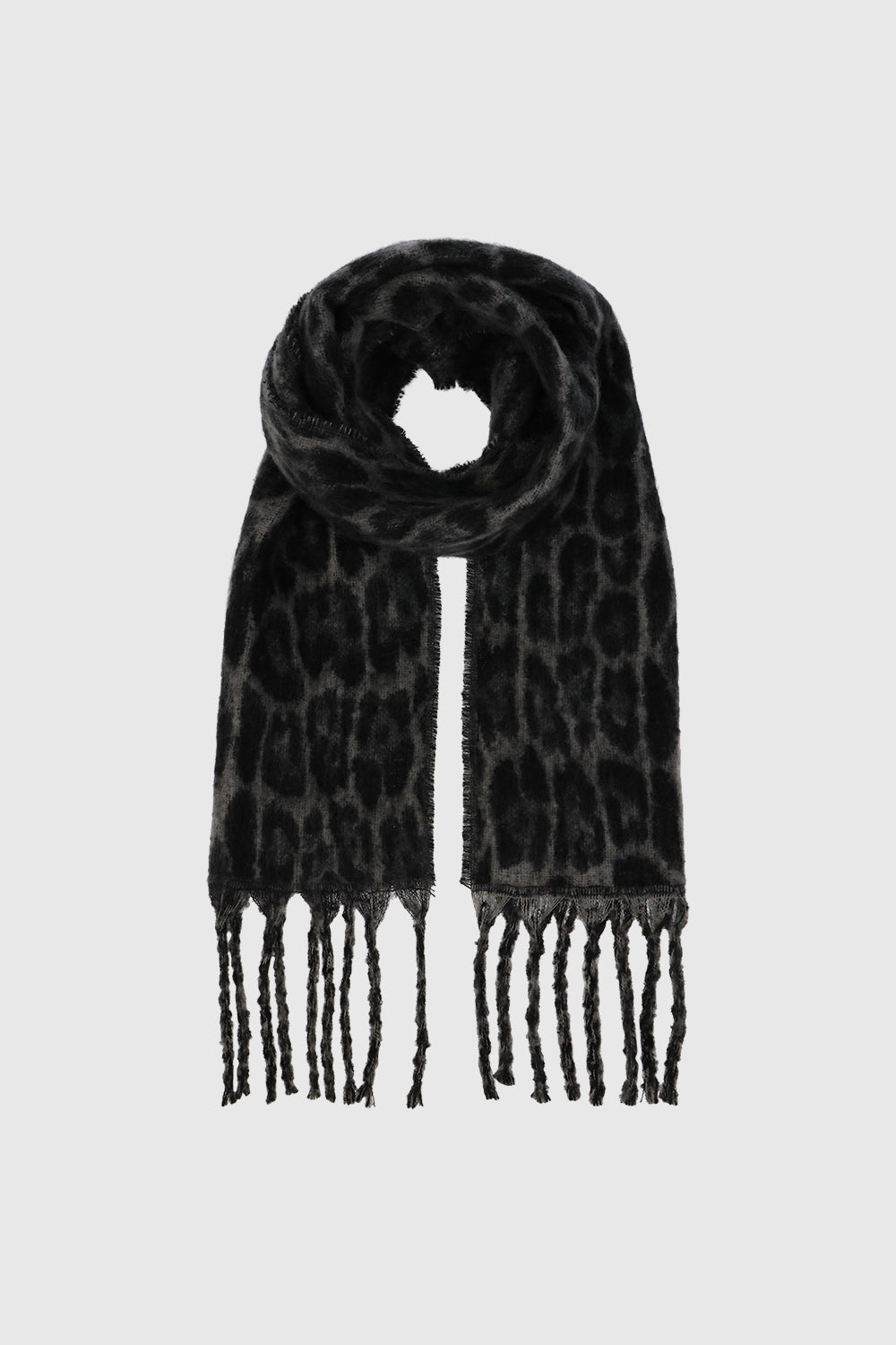 Rebecca Minkoff Brushed Woven Leopard Jacquard Scarf