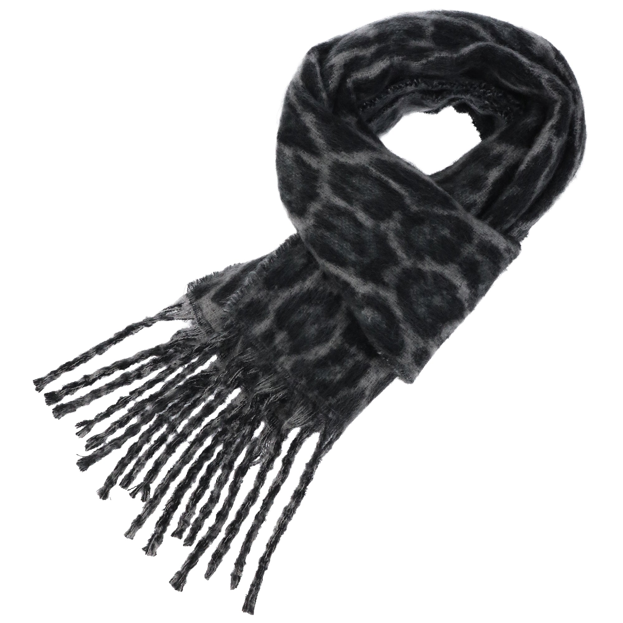 Rebecca Minkoff Brushed Woven Leopard Jacquard Scarf
