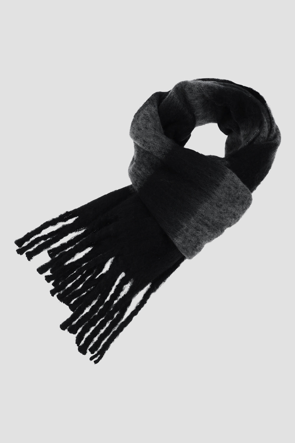 Rebecca Minkoff Brushed Acrylic Striped Blanket Scarf with Fringe