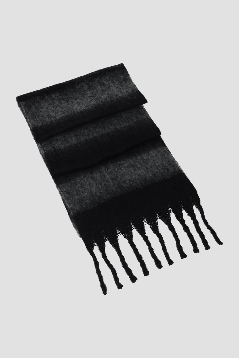 Rebecca Minkoff Brushed Acrylic Striped Blanket Scarf with Fringe