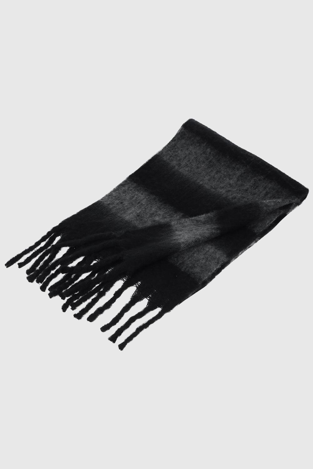 Rebecca Minkoff Brushed Acrylic Striped Blanket Scarf with Fringe
