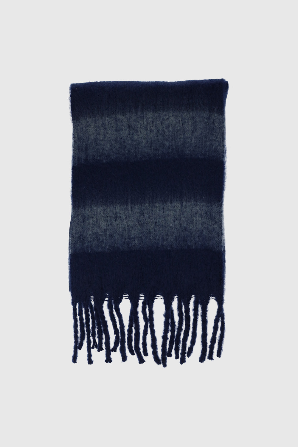 Rebecca Minkoff Brushed Acrylic Striped Blanket Scarf with Fringe
