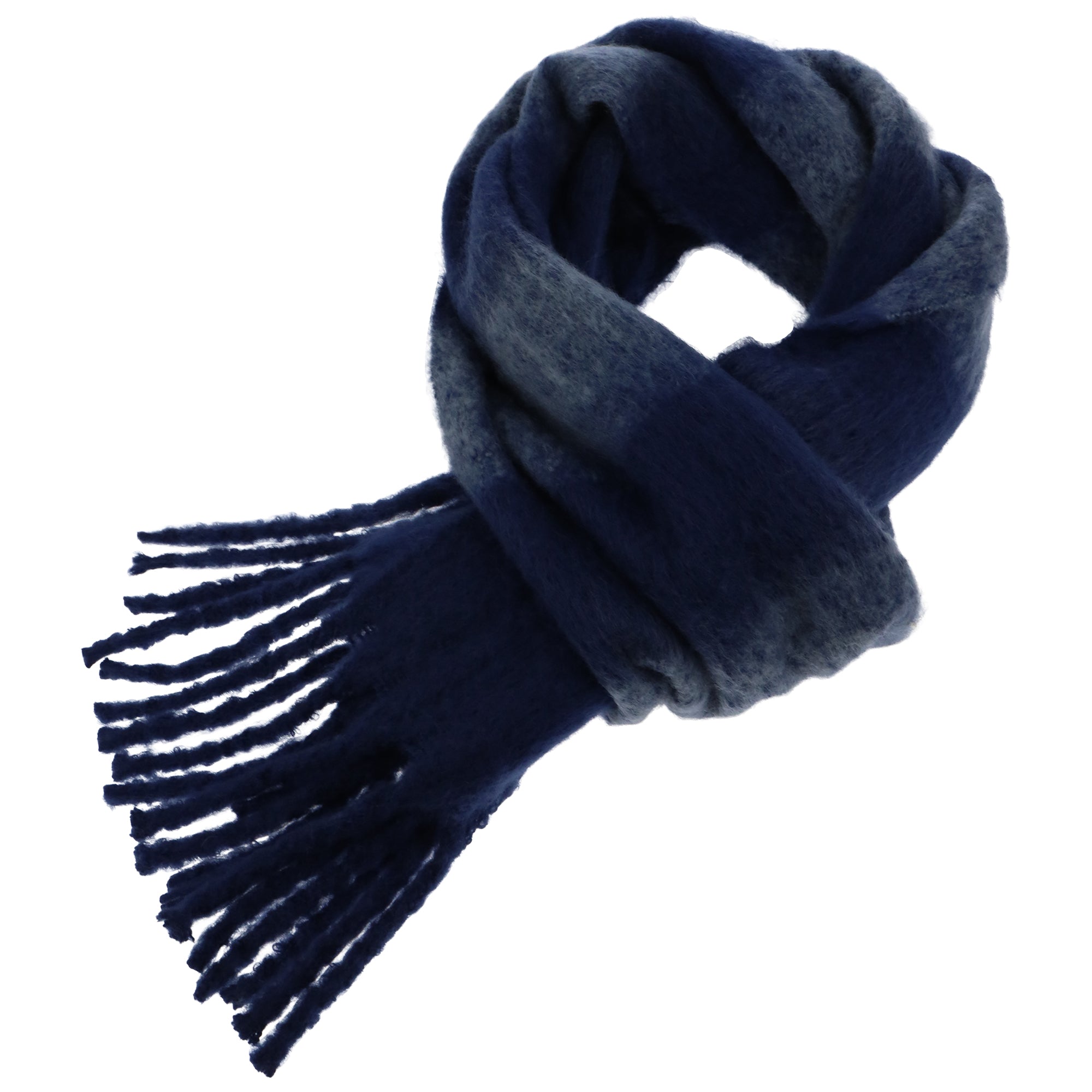 Rebecca Minkoff Brushed Acrylic Striped Blanket Scarf with Fringe