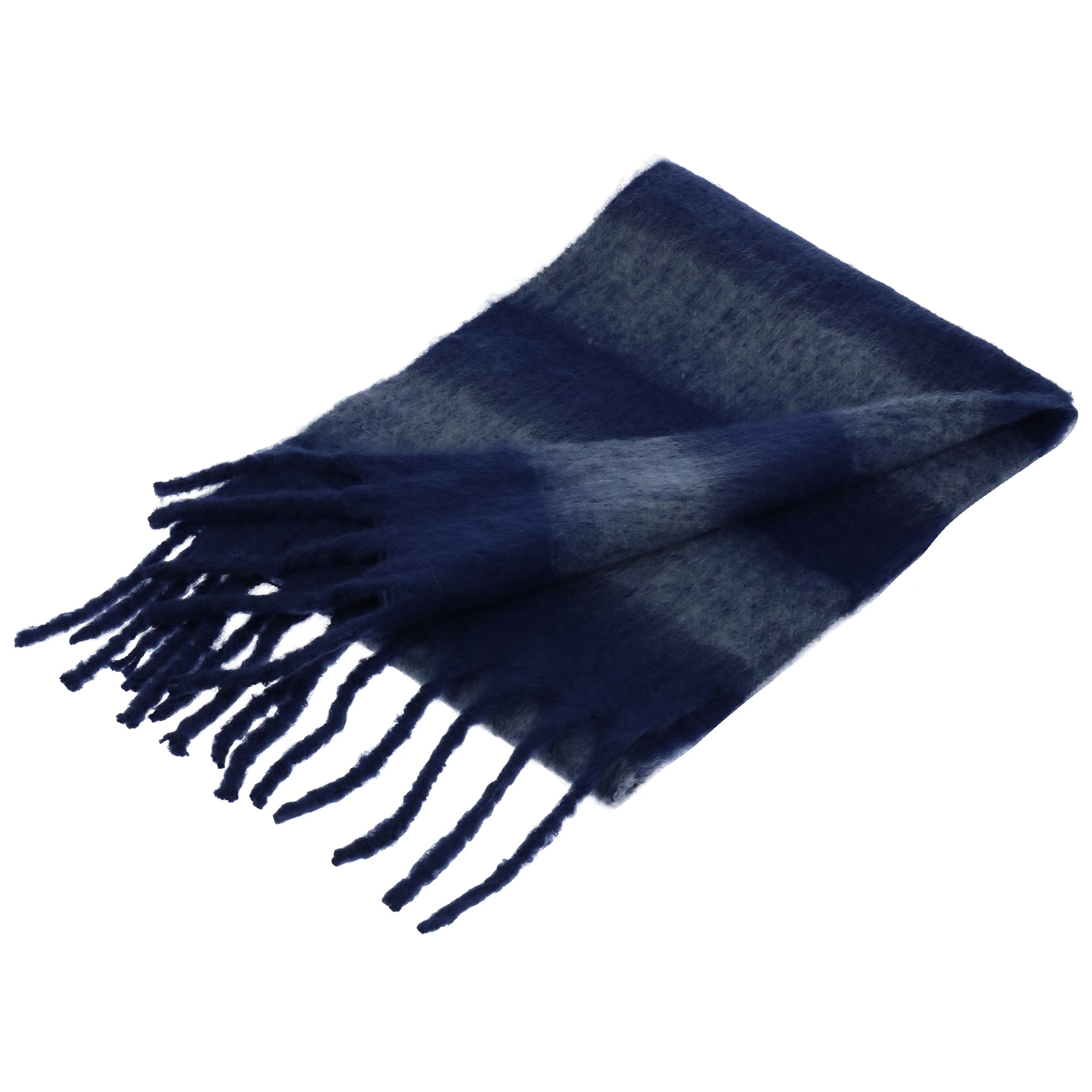 Rebecca Minkoff Brushed Acrylic Striped Blanket Scarf with Fringe