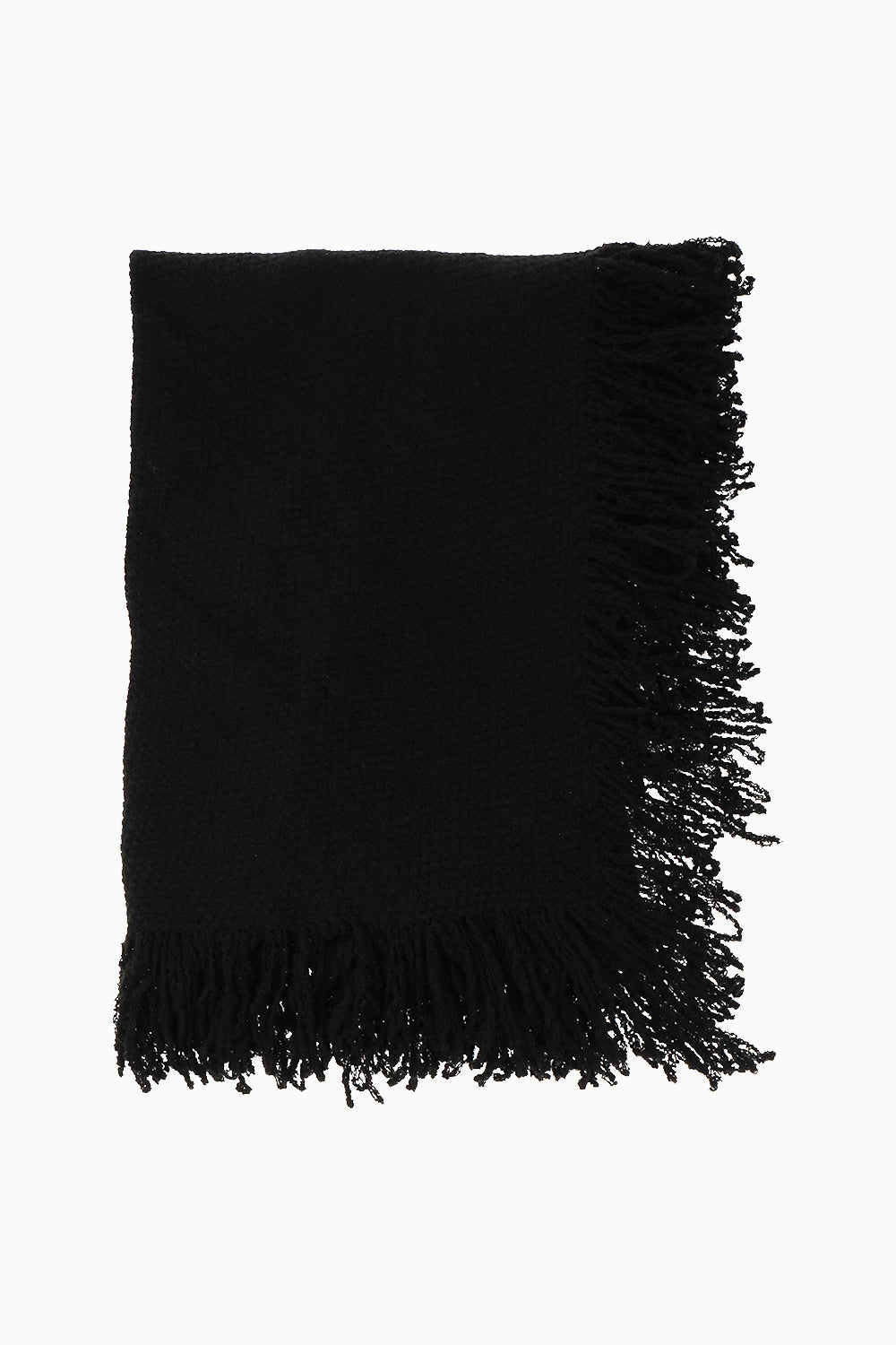 Rebecca Minkoff Knitted Triangle Scarf Wrap with Fringe