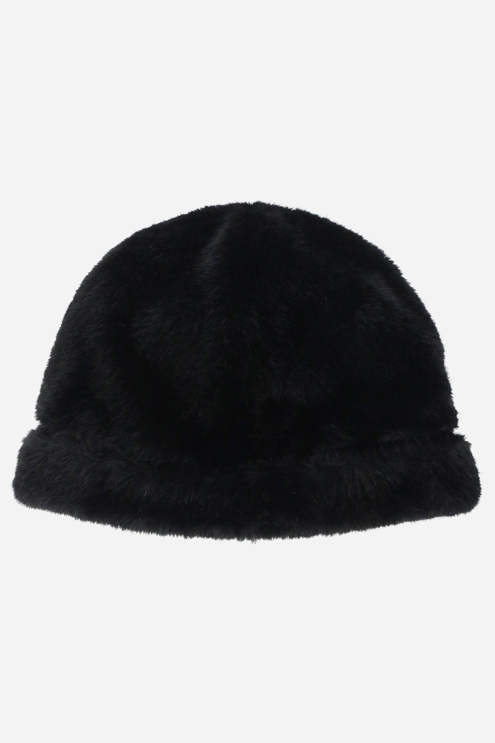 Rebecca Minkoff Faux Shearling Rounded Hat Black