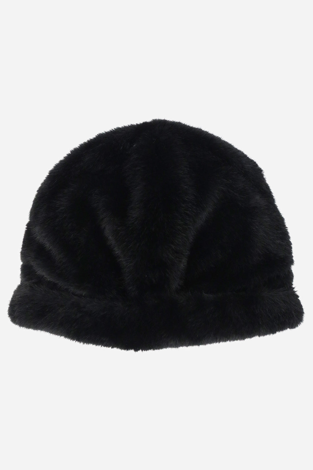 Rebecca Minkoff Faux Shearling Rounded Hat Black