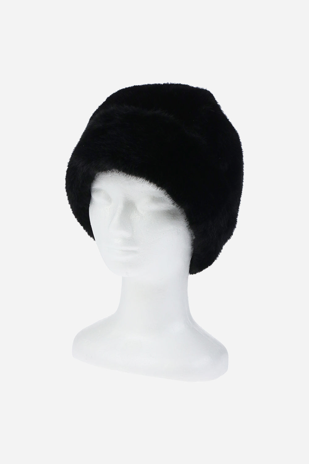 Rebecca Minkoff Faux Shearling Rounded Hat Black