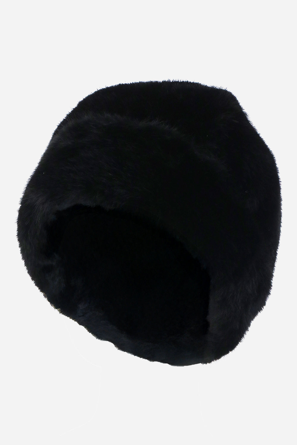 Rebecca Minkoff Faux Shearling Rounded Hat Black