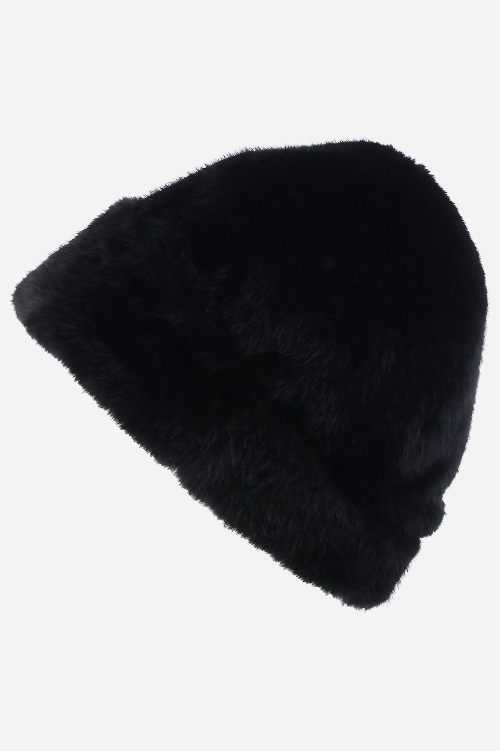 Rebecca Minkoff Faux Shearling Rounded Hat Black