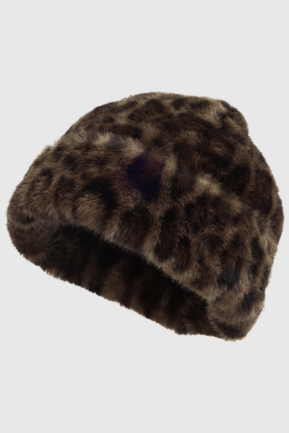 Rebecca Minkoff Faux Shearling Rounded Hat Brown