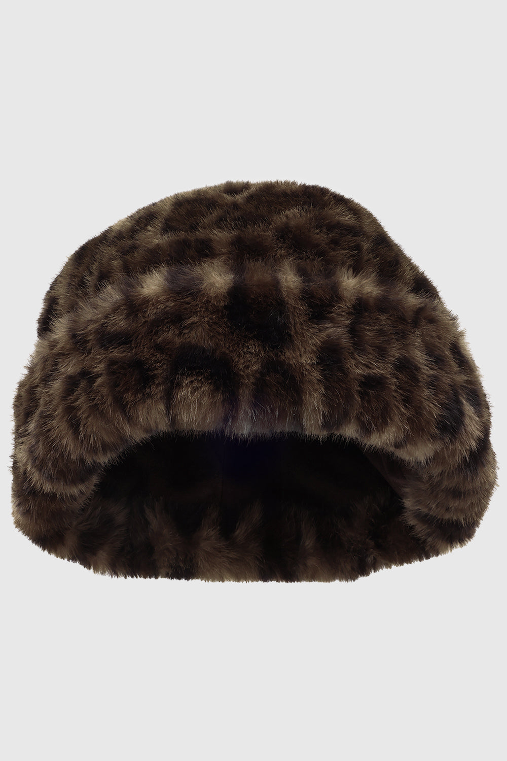 Rebecca Minkoff Faux Shearling Rounded Hat Brown