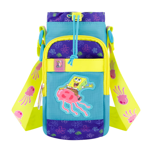 Spongebob Jellyfish Water Bottle Crossbody, Multi