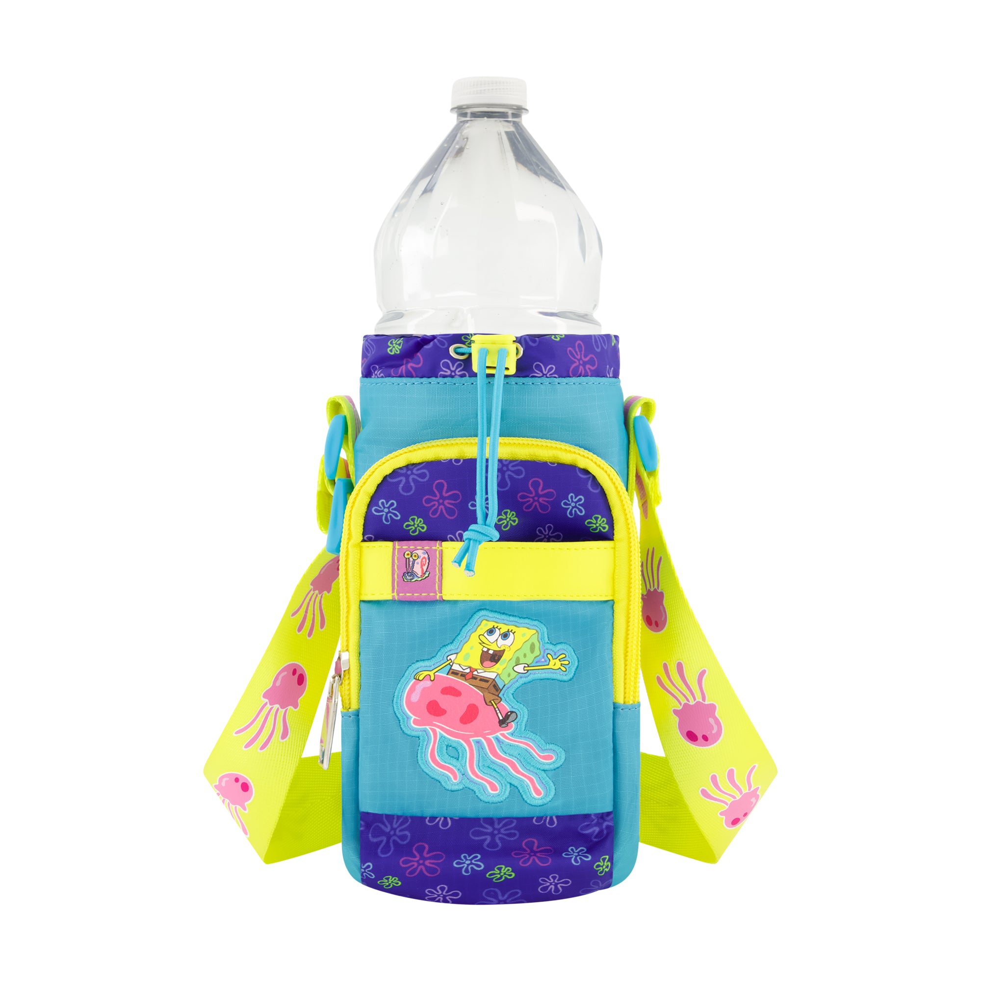 Spongebob Jellyfish Water Bottle Crossbody, Multi