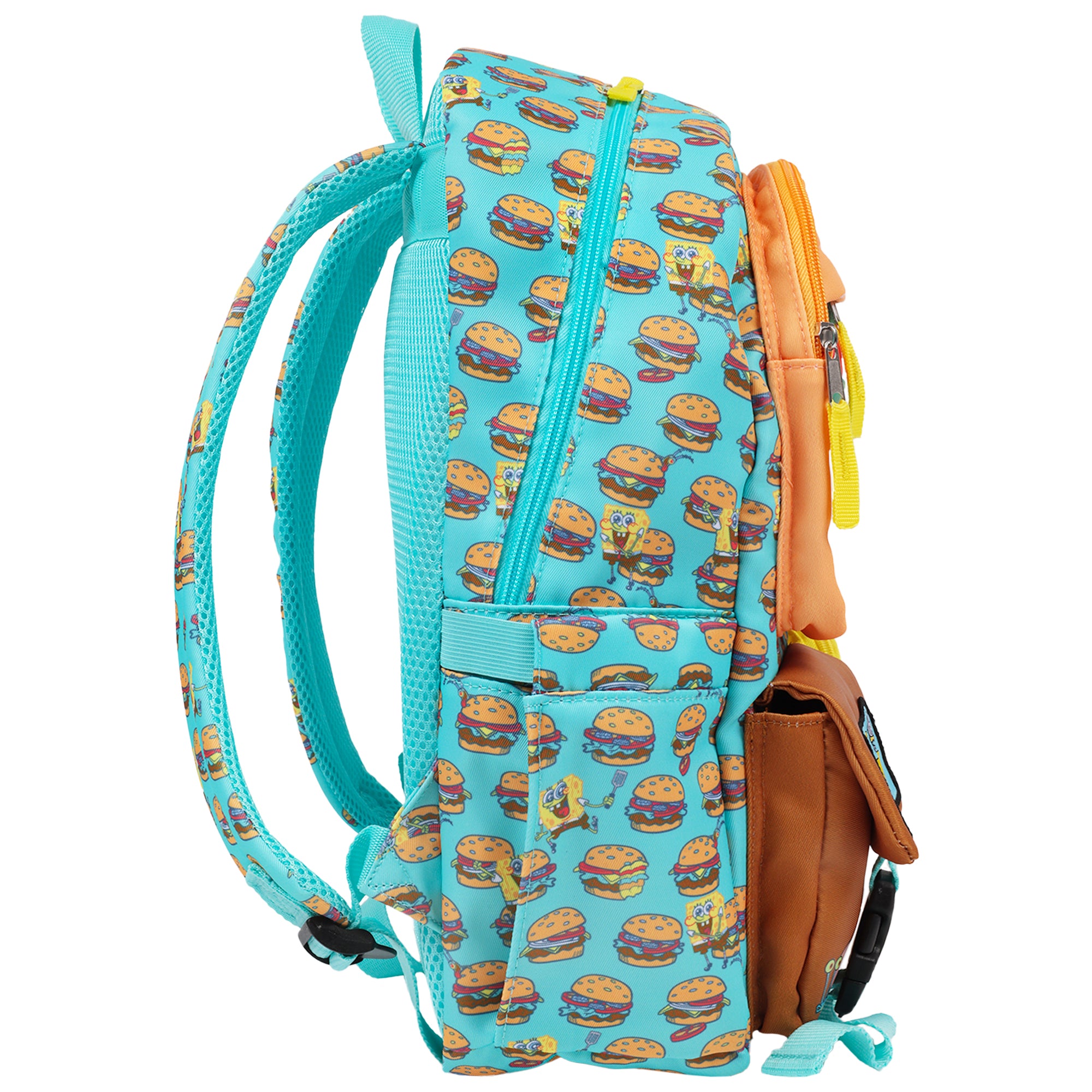 SpongeBob SquarePants Krabby Patty Peekaboo Backpack with Character Pockets