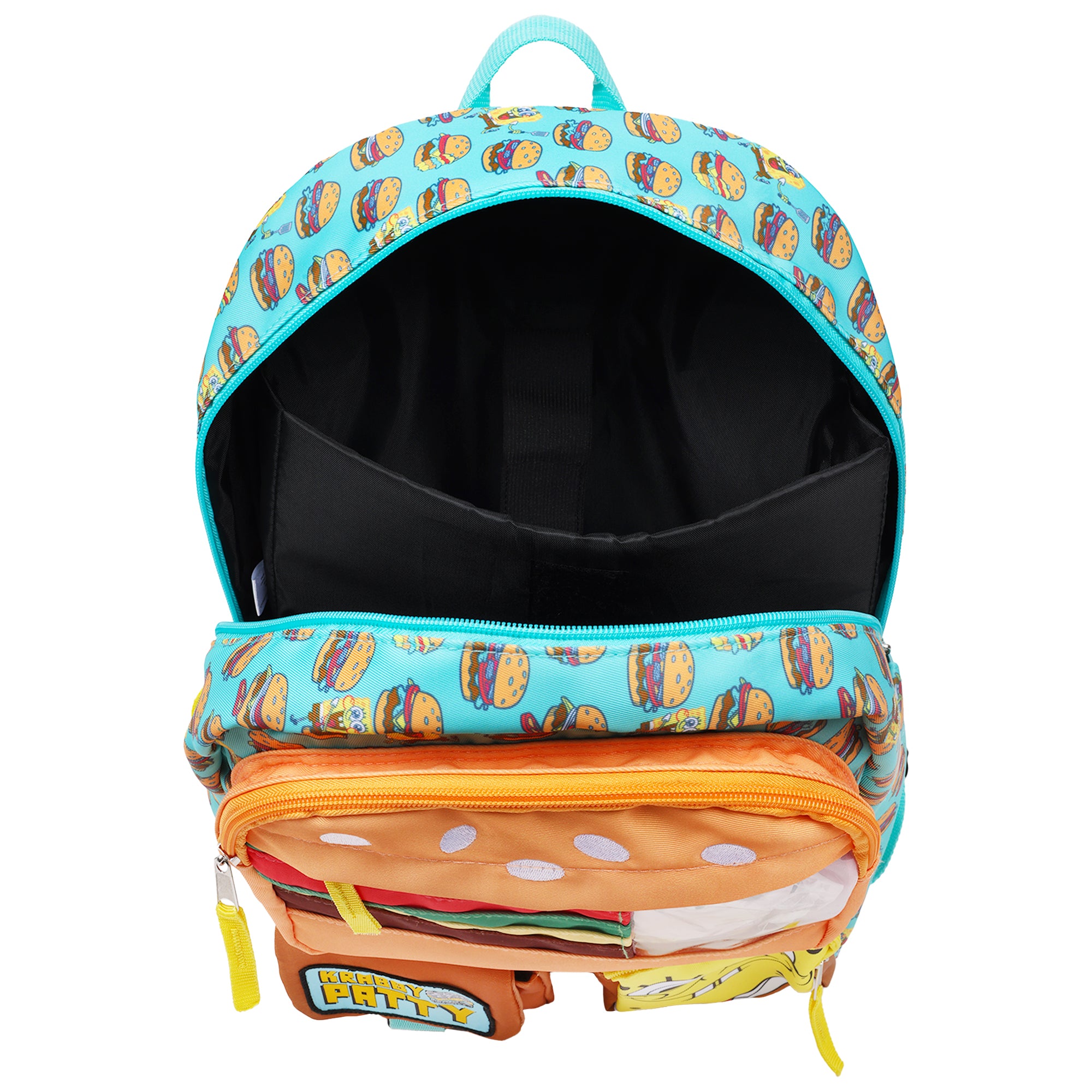 SpongeBob SquarePants Krabby Patty Peekaboo Backpack with Character Pockets