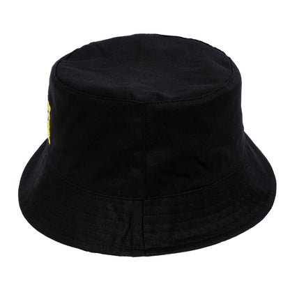 Spongebob Squarepants Bucket Hat, Packable Travel Hat, Reversible Wide Brim Summer Cap, Black and Yellow, One Size