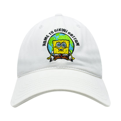 Spongebob Squarepants Dad Hat, Cotton Adult Baseball Cap with Curved Brim