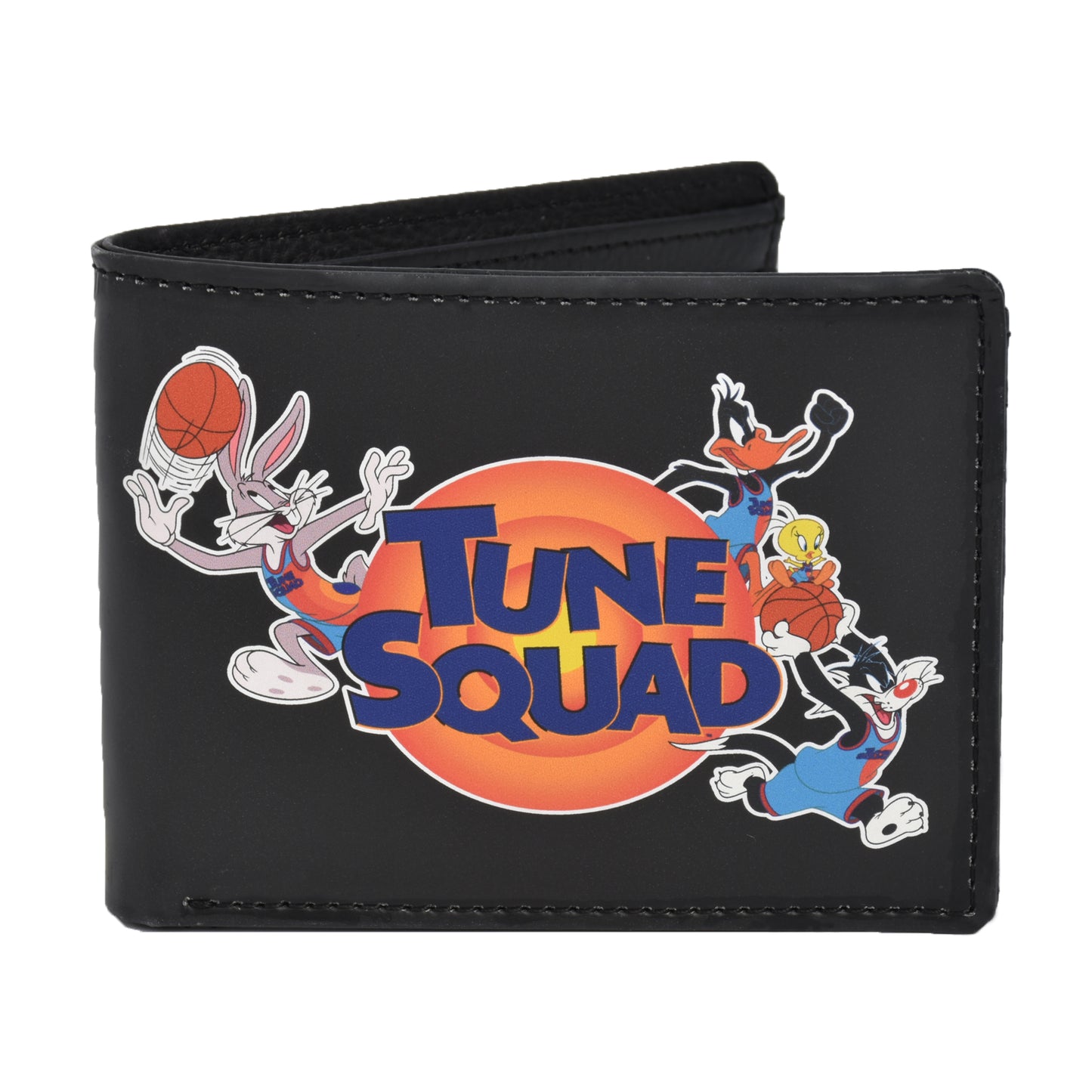 WB Space Jam A New Legacy Tune Squad LOGO Bifold Wallet in a Decorative Tin Case Multi, Unisex