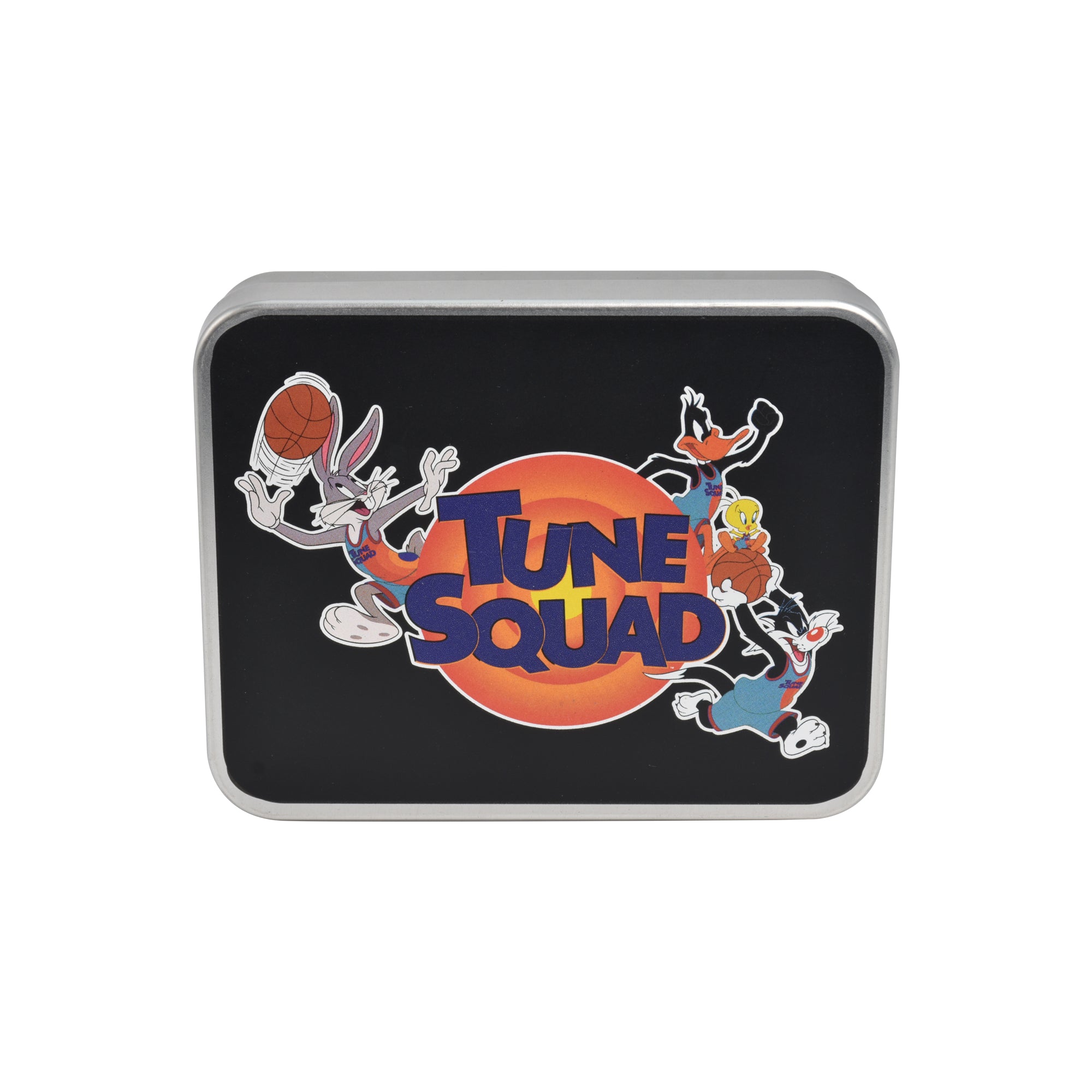 WB Space Jam A New Legacy Tune Squad LOGO Bifold Wallet in a Decorative Tin Case Multi, Unisex
