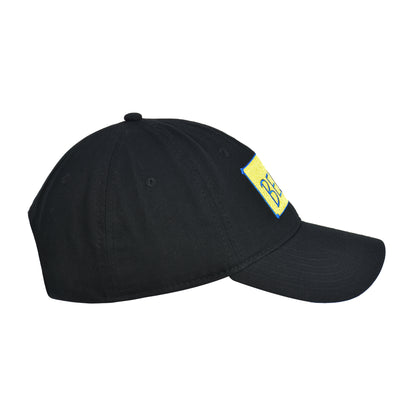 Ted Lasso Dad Hat, Believe Print Cotton Adjustable Baseball Cap with Curved Brim, Black, One Size