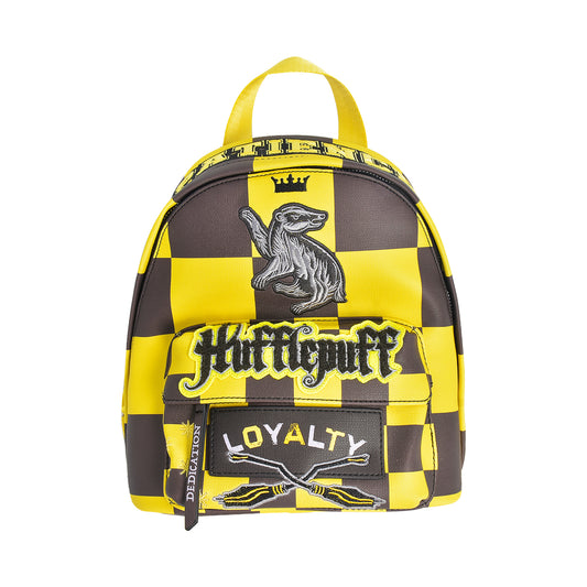 Fred Segal Harry Potter Checker Hufflepuff Mini Backpack, Yellow