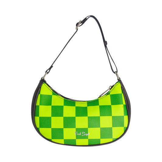 Fred Segal Harry Potter Checker Slytherin Shoulder Bag, Green