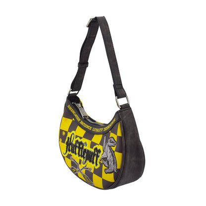 Fred Segal Harry Potter Checker Hufflepuff Shoulder Bag, Yellow