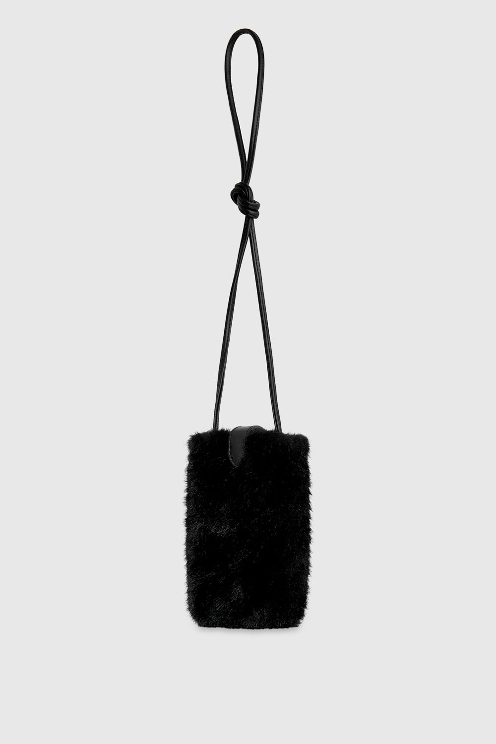 Rebecca Minkoff Fur Phone Crossbody Black