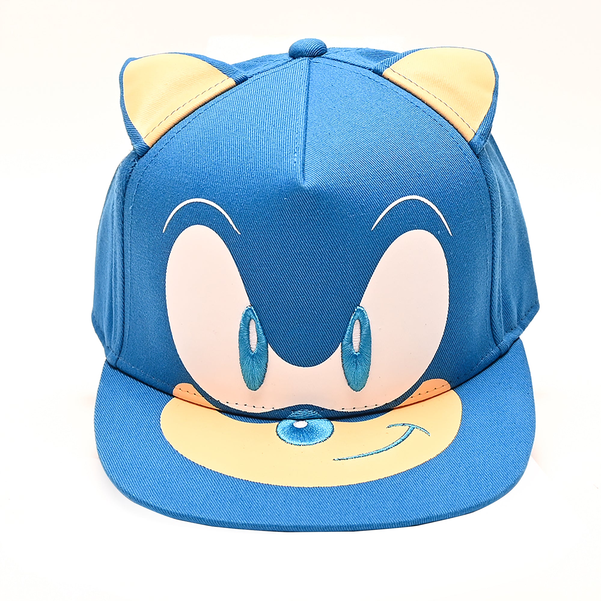 Concept One Girls Shadow The Hedgehog Baseball Cap, Kids Sonic Cotton Adjustable Snapback Hat with 3D Ears and Flat Brim