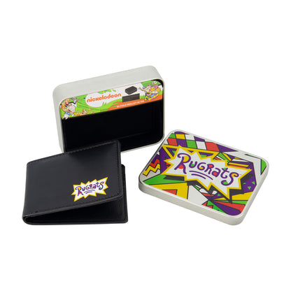 Nickelodeon RUGRATS LOGO  Bifold Wallet, Slim Wallet with Decorative Tin Unisex