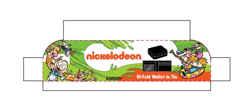 Nickelodeon RUGRATS LOGO  Bifold Wallet, Slim Wallet with Decorative Tin Unisex