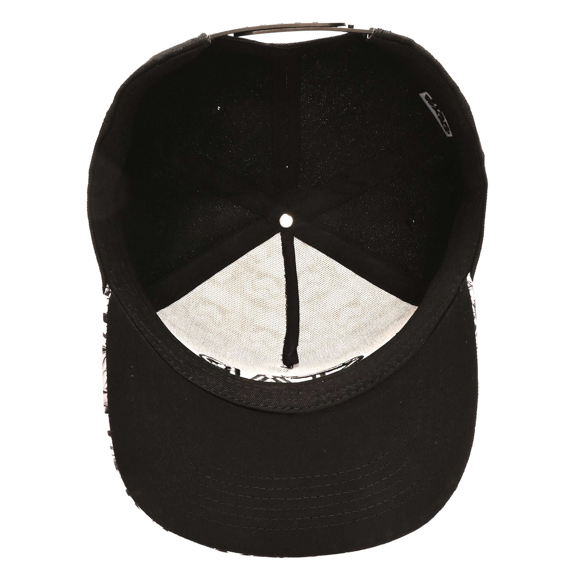 Disney mens Star Wars Embroidered Logo and Stormtrooper All Over Adjustable Snapback Baseball Hat with Flat Brim Black White One Size, Black, One Size US