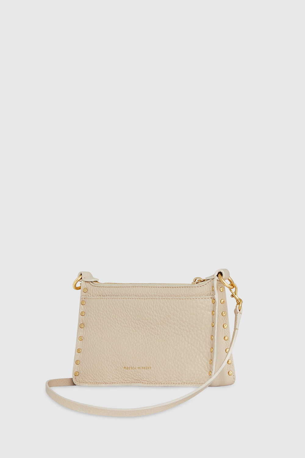 Rebecca Minkoff Darren Mini Top Zip Crossbody Stone