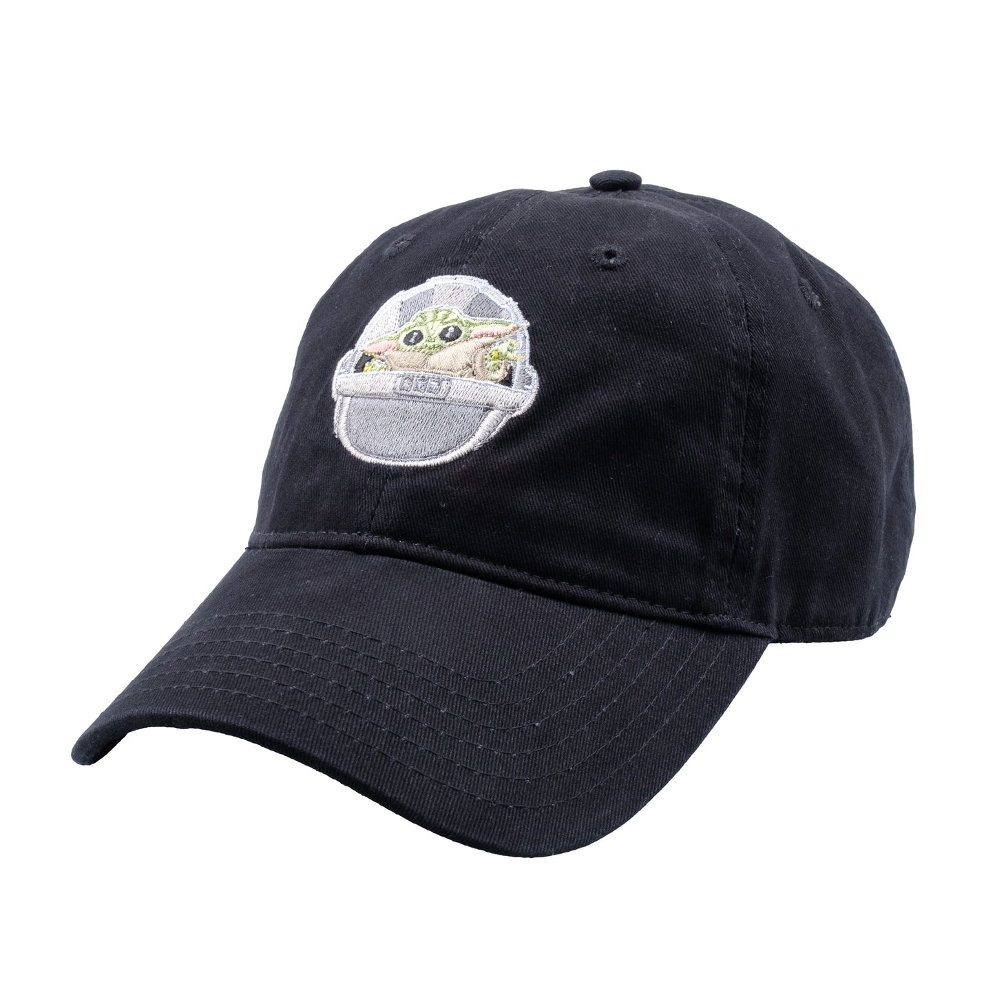 STAR WARS Grogu Dad Hat, The Mandalorian Adjustable Baseball Cap, Black - Egg, One Size